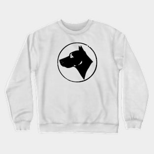 Dog Head in a Circle Crewneck Sweatshirt